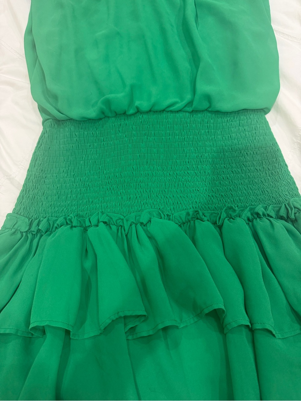 TCEC Green Ruffled Mini Dress - Picture 4 of 5